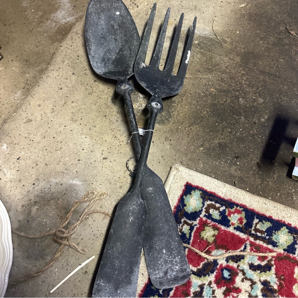 Vtg Wrought Iron Utensils
